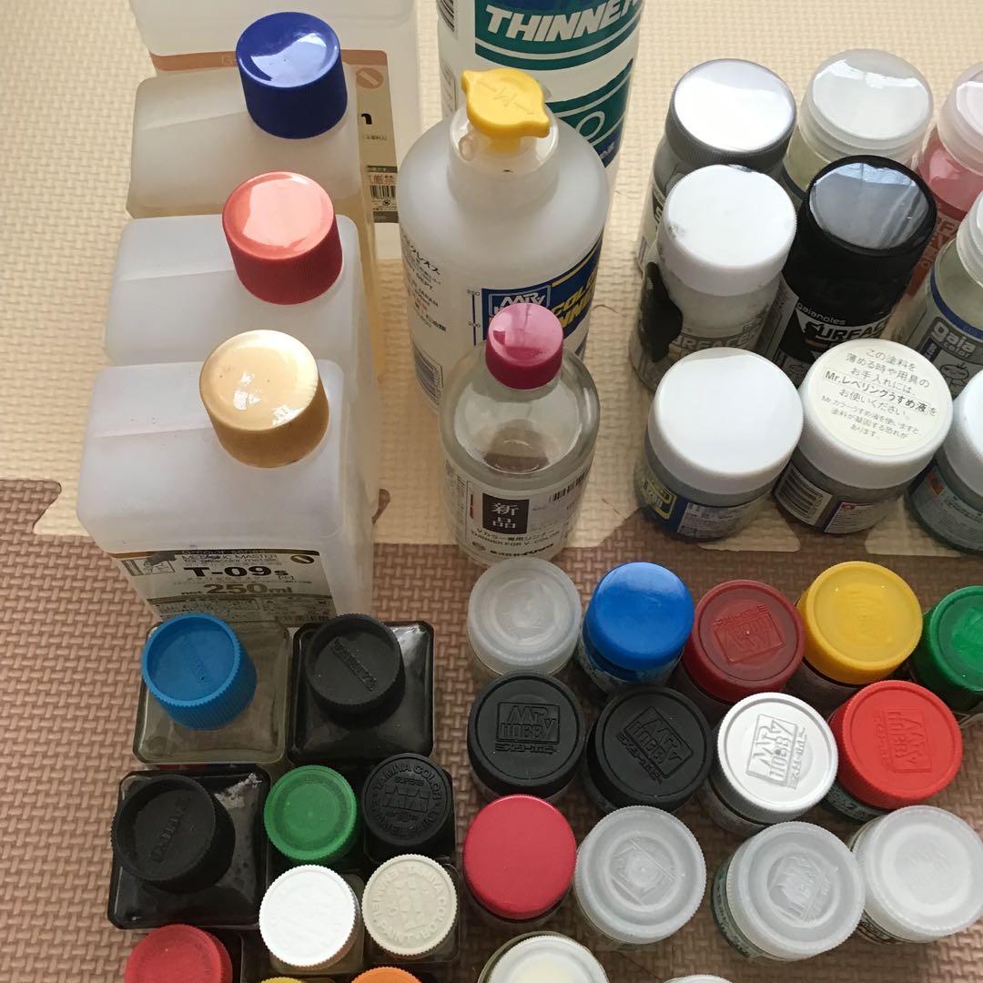 模型塗装用品まとめ売り　タミヤ　コンプレッサー　エアブラシ　塗料