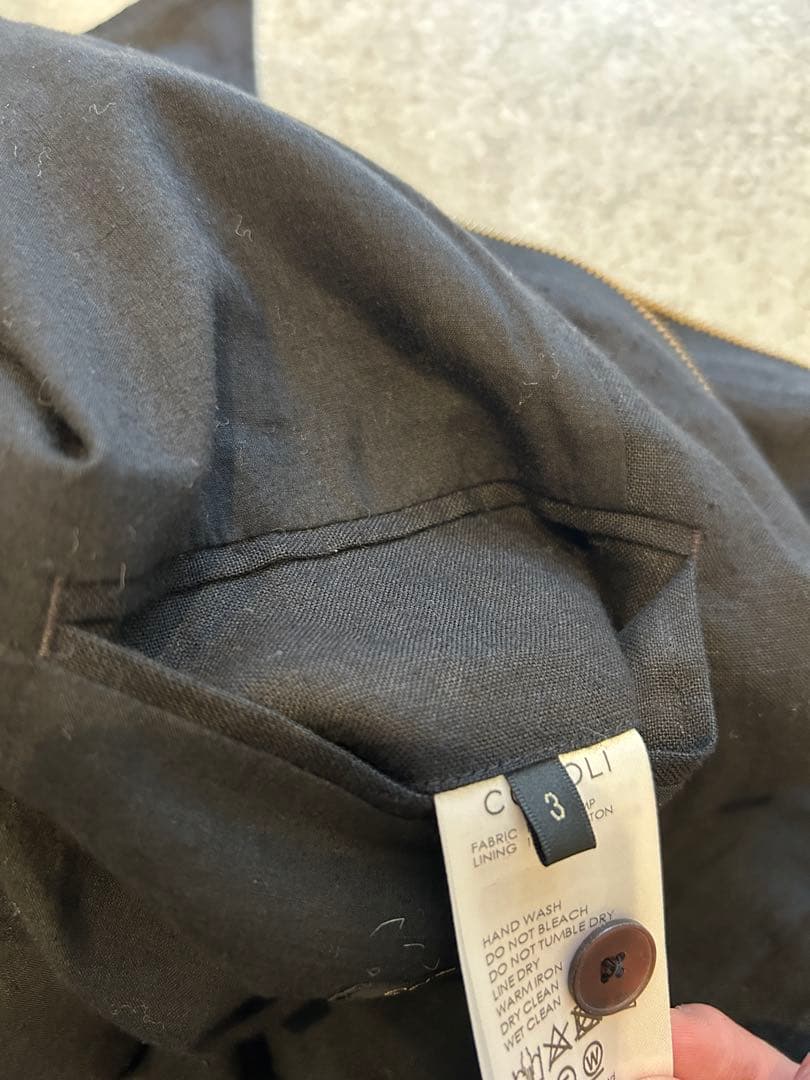 試着のみ　24ss COMOLI コモリ　カナパジップショートジャケット　3