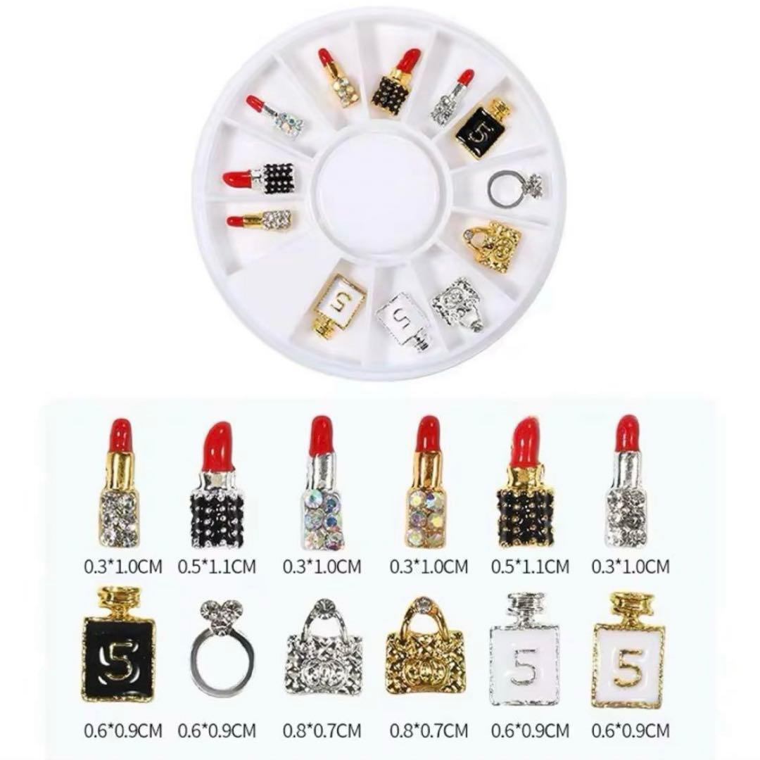 ネイルパーツ デコパーツ ネイルチャーム メタルチャーム パーツ