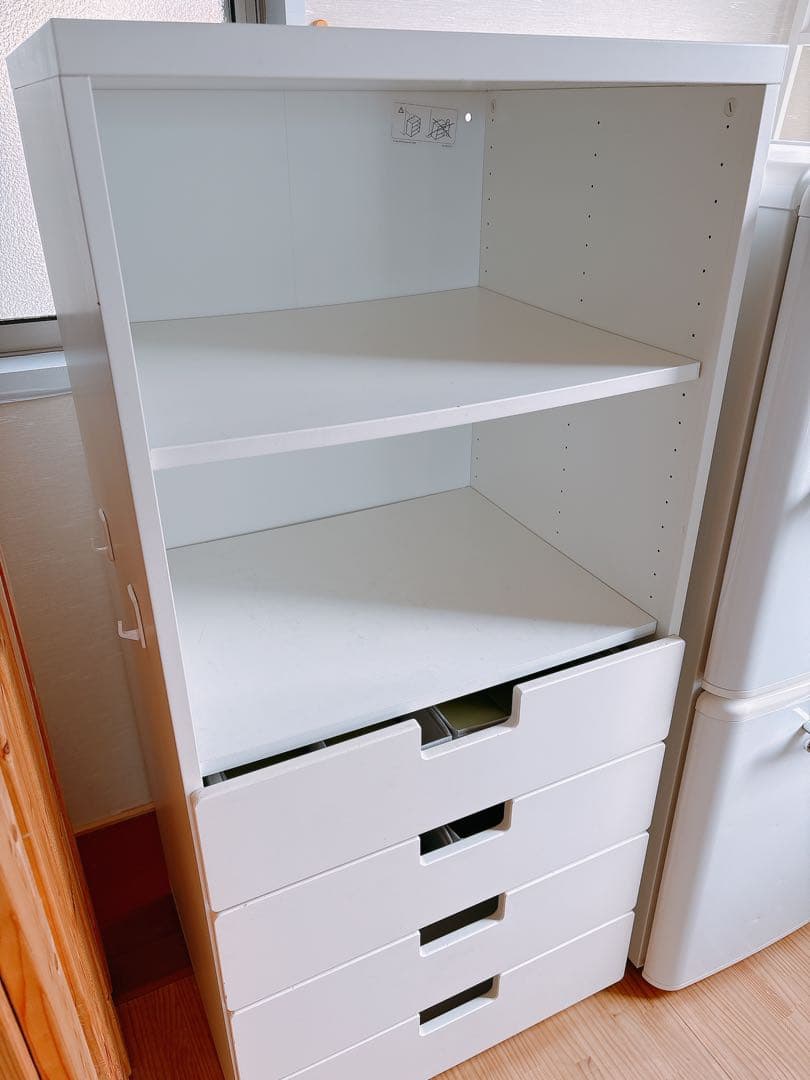IKEA ホワイト チェスト 収納 引き出し式ストゥヴァ グルンドリグSTUVA