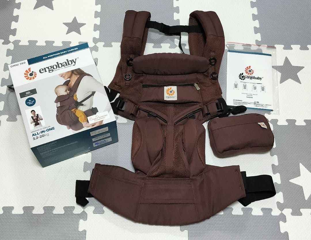 【美品】エルゴベビー 抱っこ紐 OMNI 360 ダークブラウン