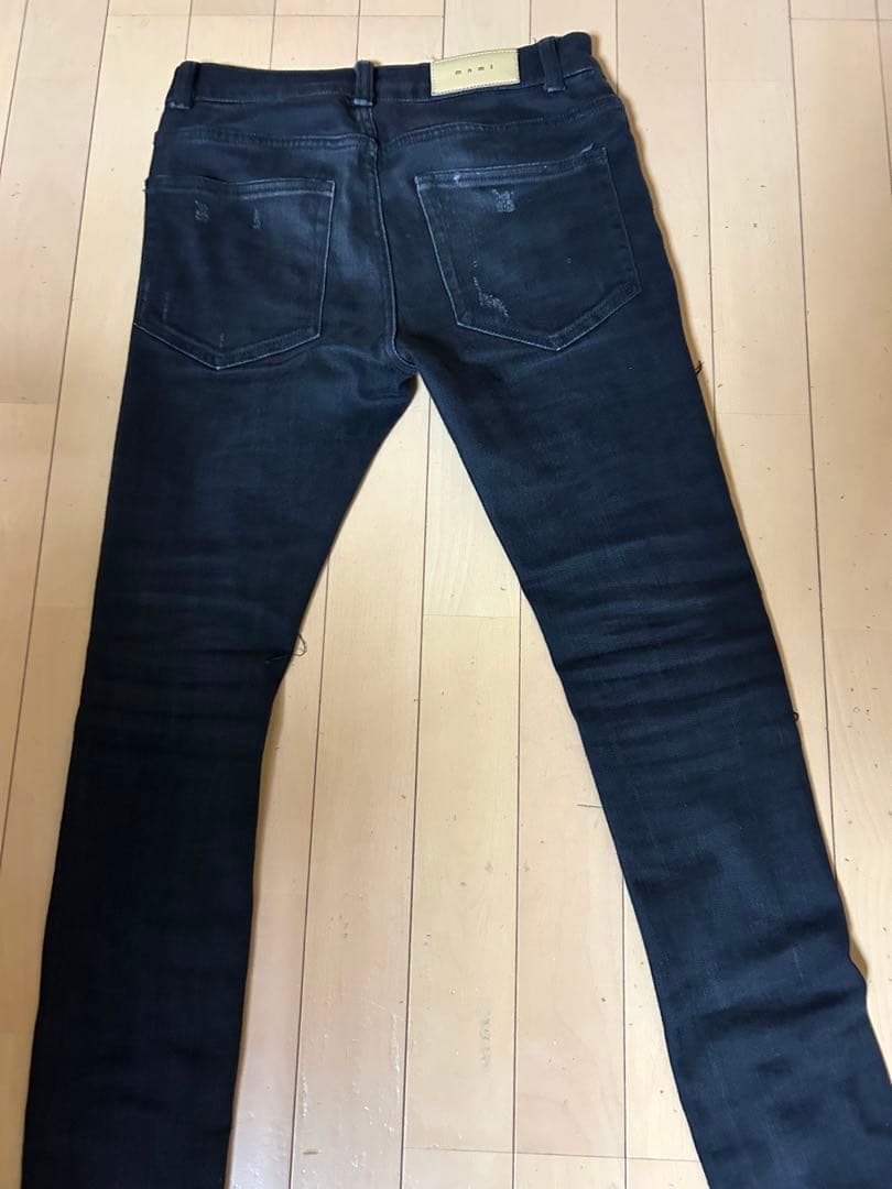 mnml ミニマル ダメージデニム スリムフィット drip