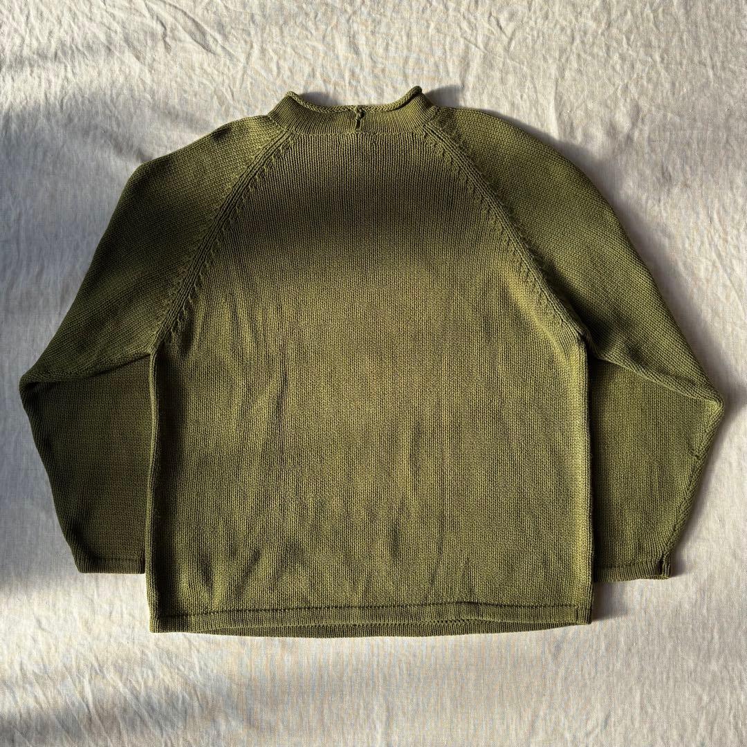 90’s 巨人タグ J.CREW ジェイクルー コットン ロールネック ニット