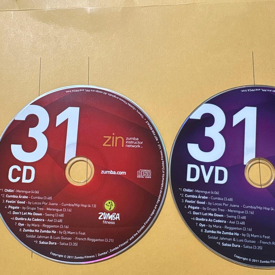 ZUMBA ZIN31 CDとDVD