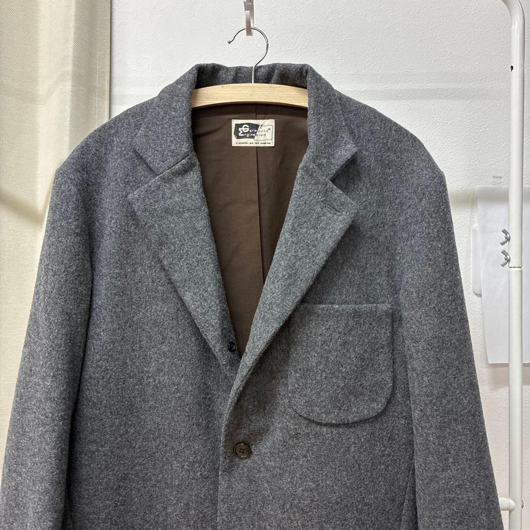 Engineered Garments グレー ウールテーラードジャケット XL