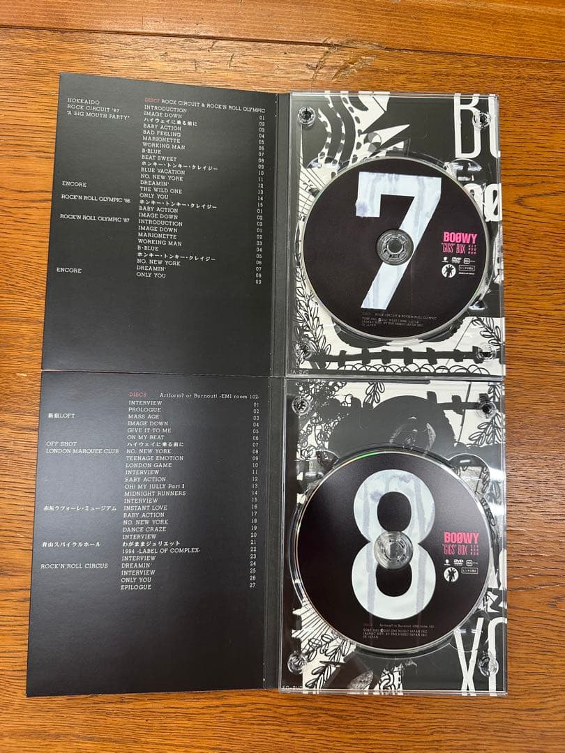 15%OFFセール【DVD8枚組】BOOWY “GIGS” BOX