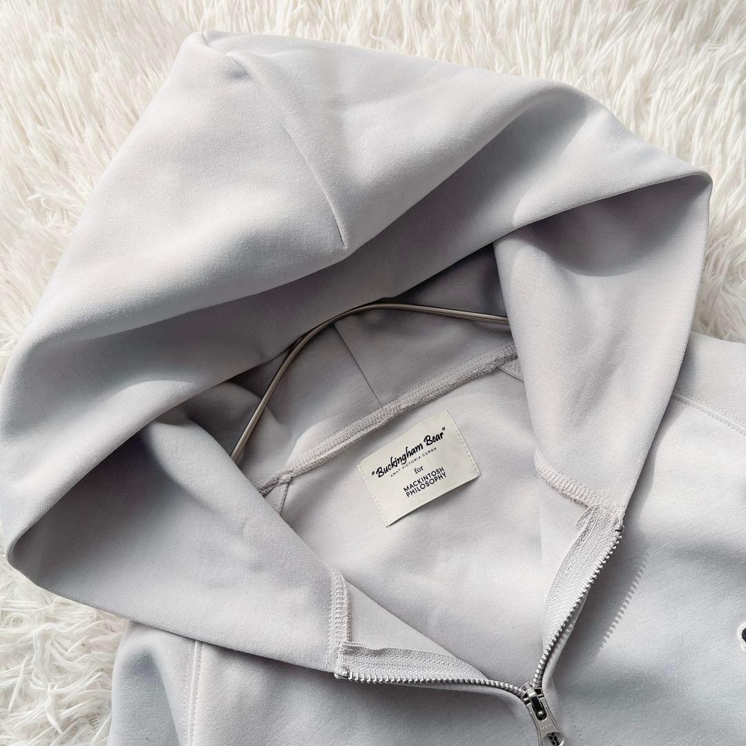【美品】完売品 マッキントッシュ パーカー バッキンガムベア フード グレー M