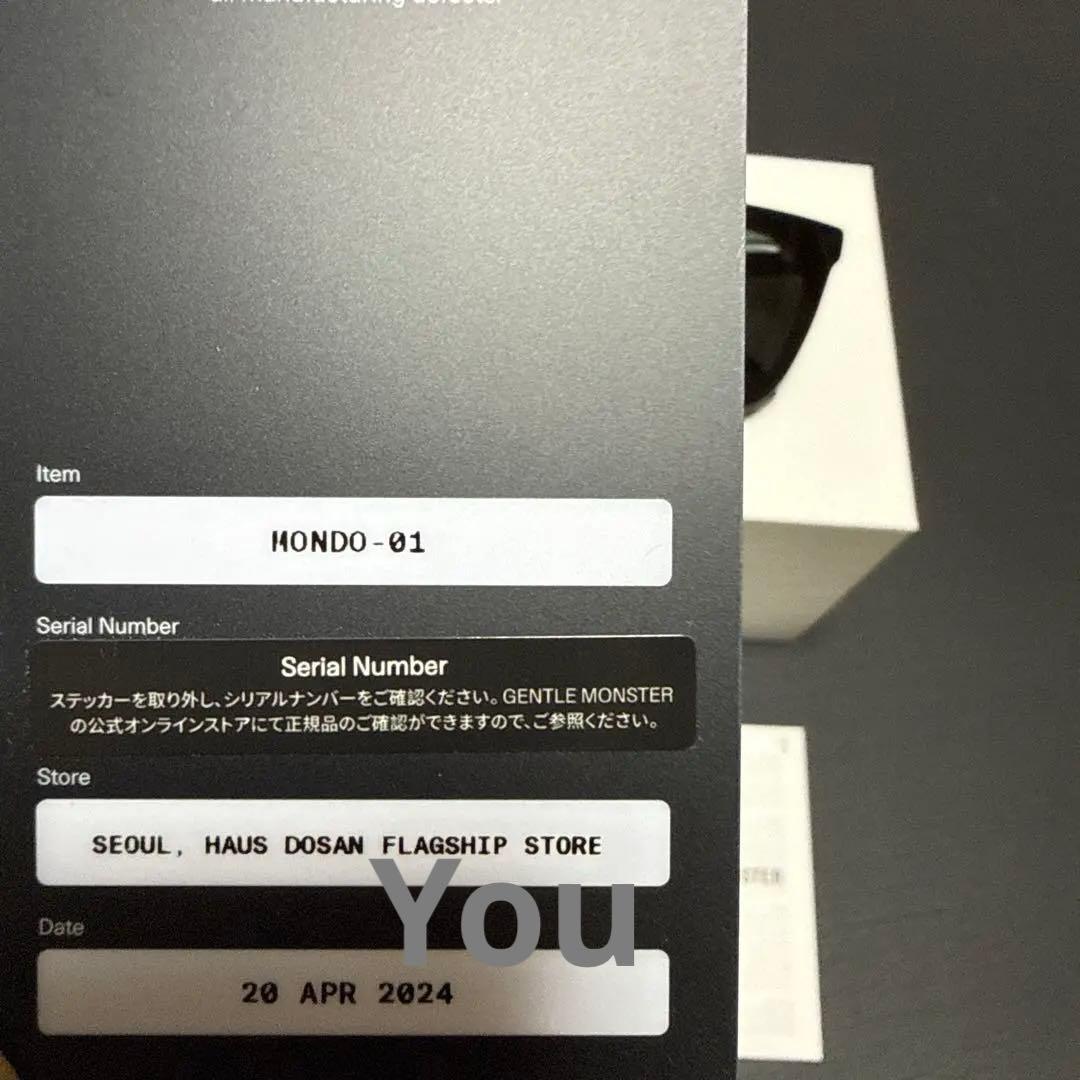 GENTLE MONSTER MONDO ジェントルモンスター　モンド