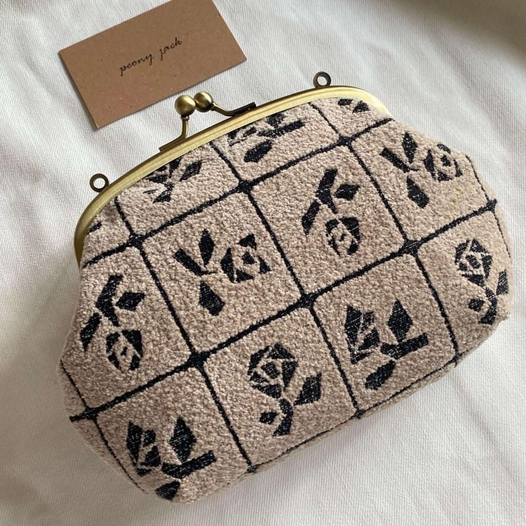 お値下げ❗️完成品✨ lulu small ショルダー　がま口　ミナペルホネン