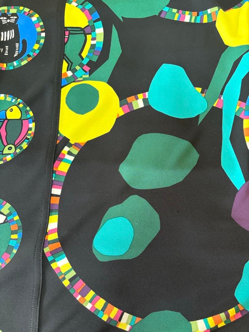 『未使用に近い』⭐️トクコプルミエヴォル⭐️黒地にカラフル動物が描かれたチュニック❣️