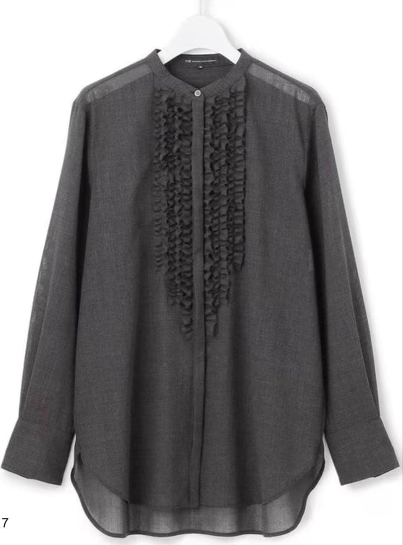 【VERY11月号掲載/洗える】TWボイル フリルディテール ブラウス