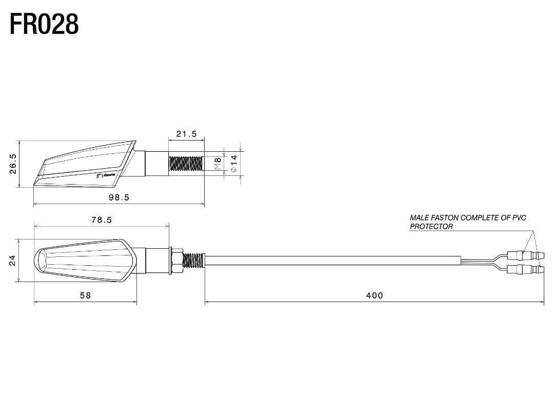 ［未使用］リゾマ Rizoma ウィンカー FR028B、2点セット