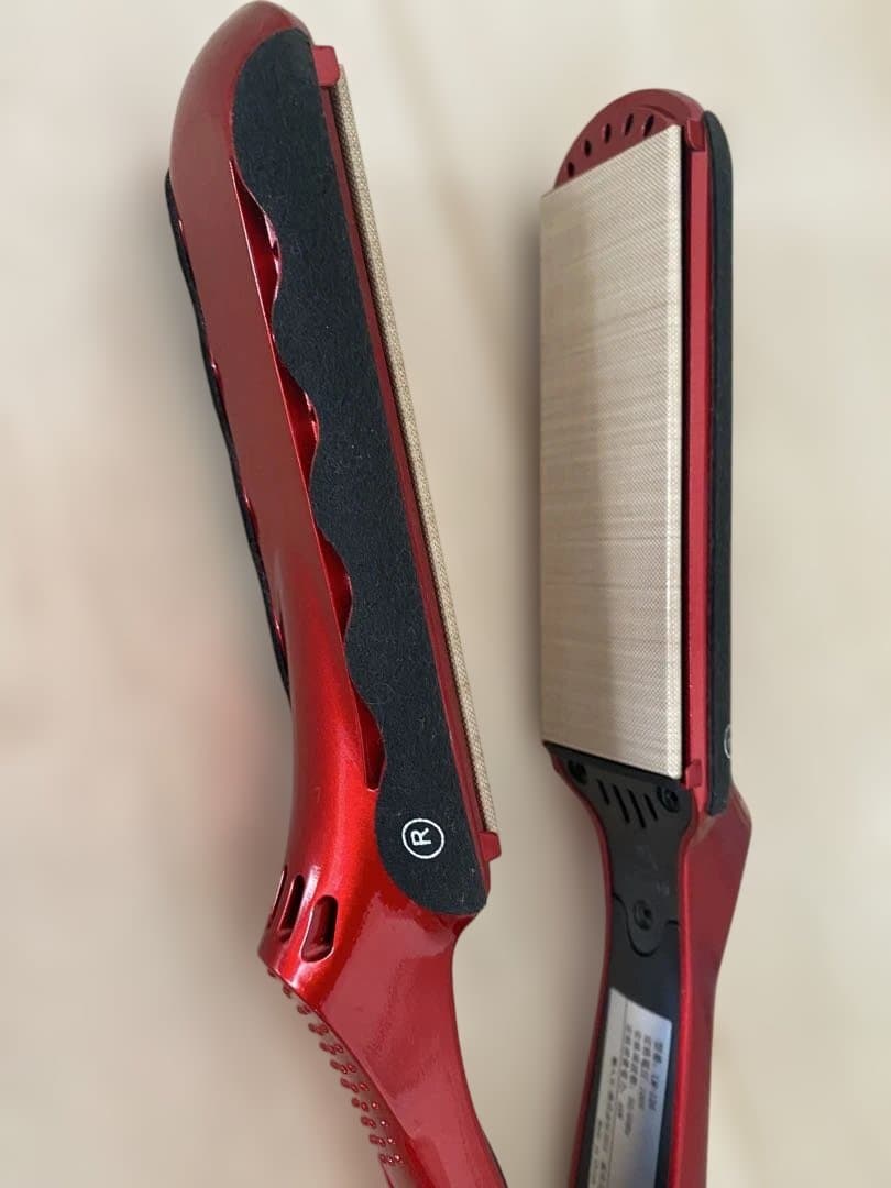 radiant シルクプロストレートヘアアイロン 赤　35mm