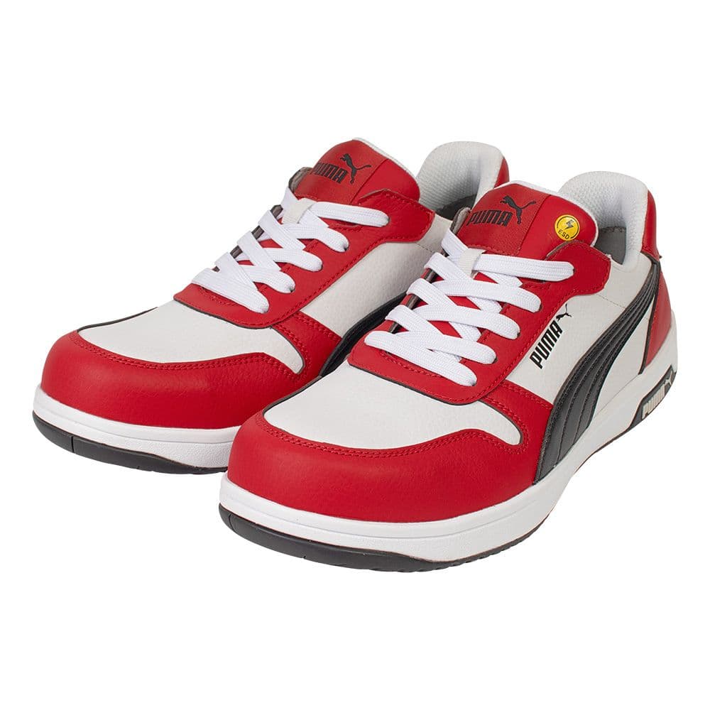 プーマ安全靴#64.208 26.5cmフロントコート・レッド