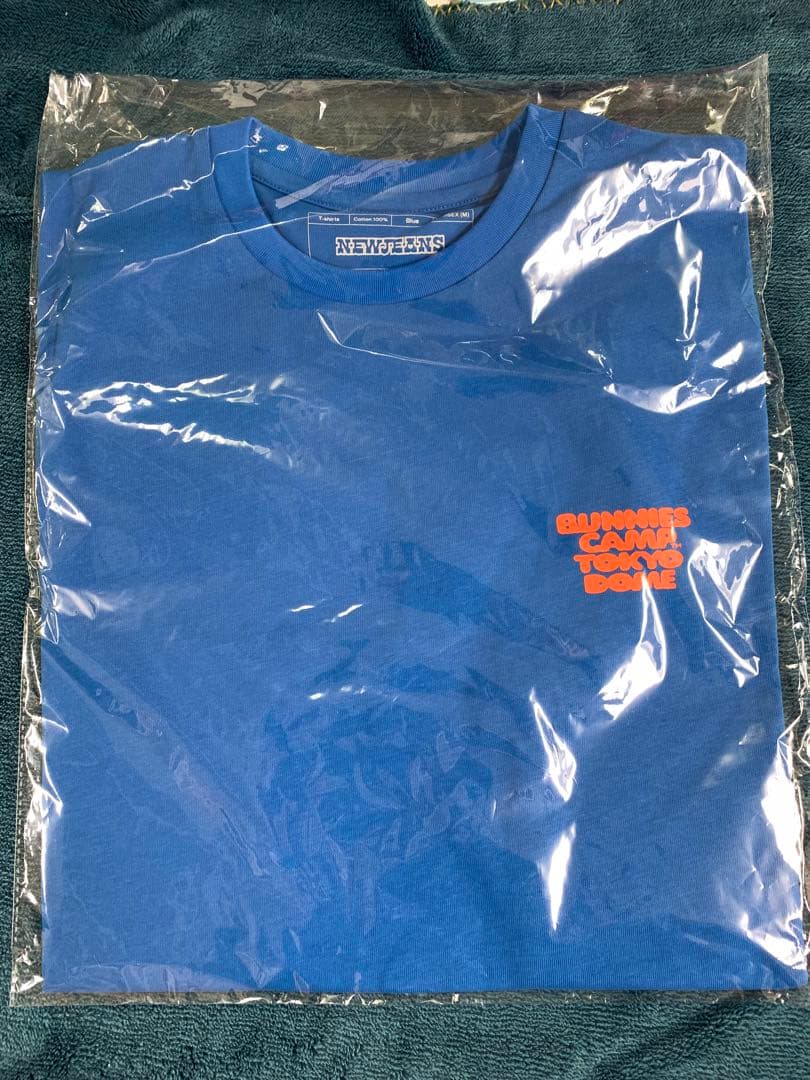NewJeans バニキャン Tシャツ Blue 青 M