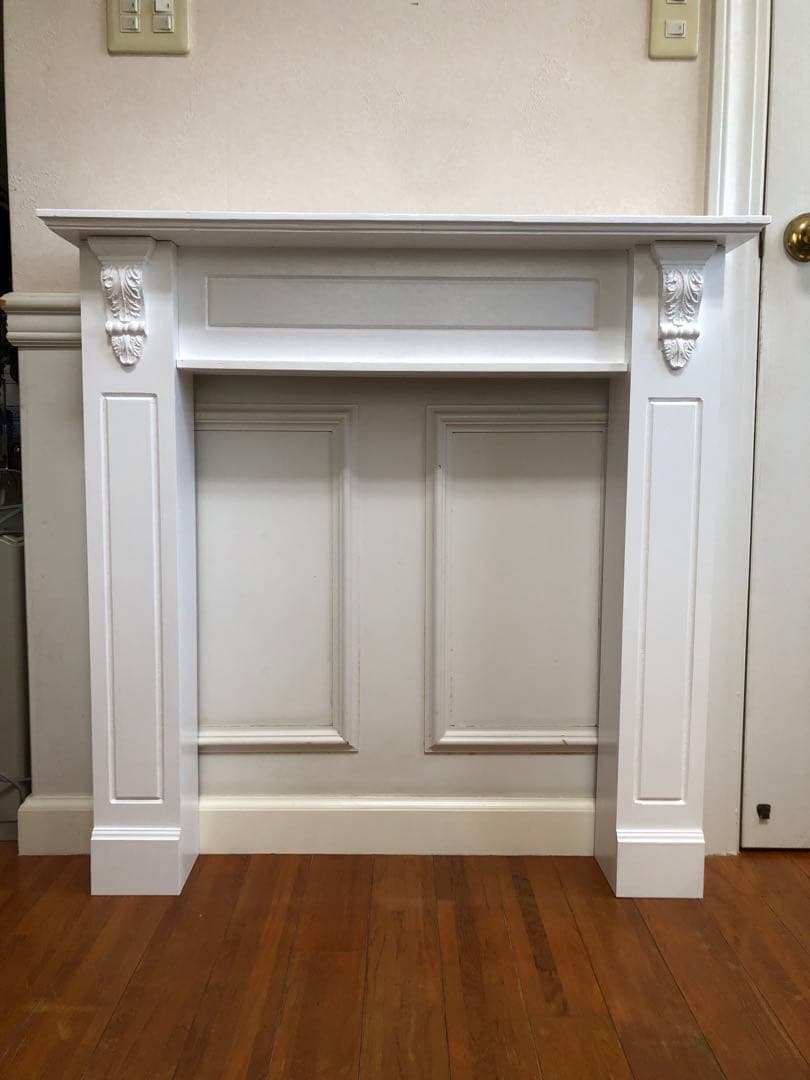 ミルク　★送料込★即購入OK♪組立式マントルピース♪