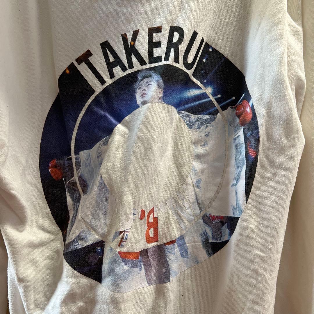 武尊　TAKERU フード付きジャケット ホワイト　パーカー　K-1