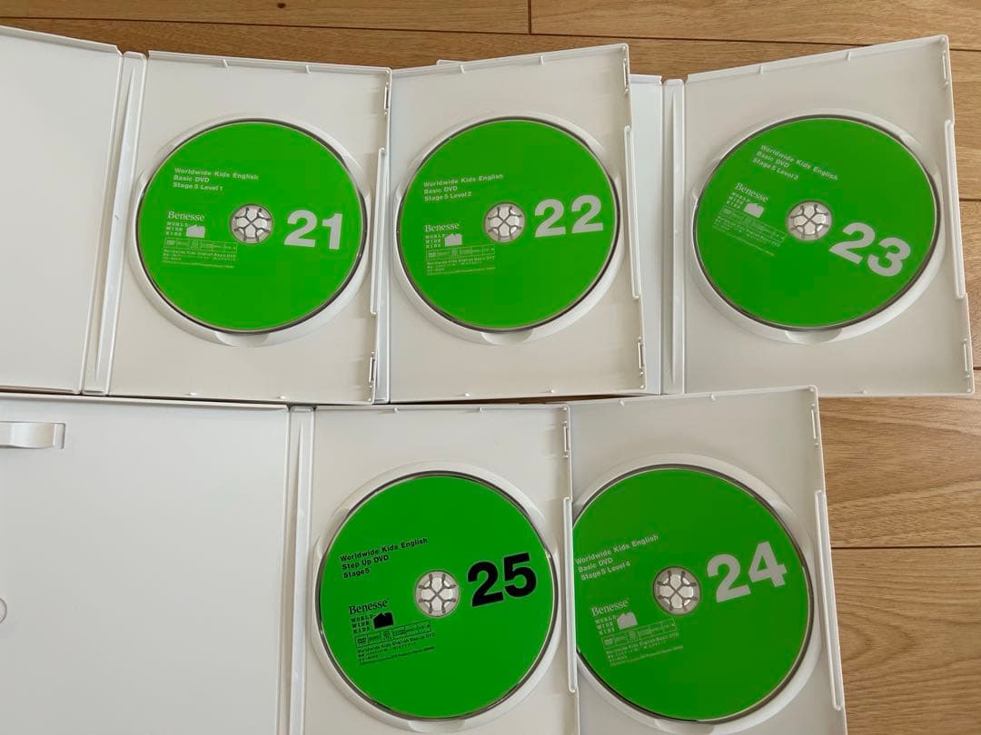 wwk ワールドワイドキッズ DVD30枚　parentsガイド6冊セット