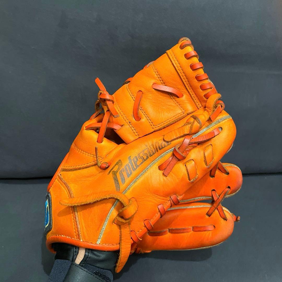 ミズノ BuwLeague 軟式用 仁志モデル 二塁手用 右投用　グラブ袋付き