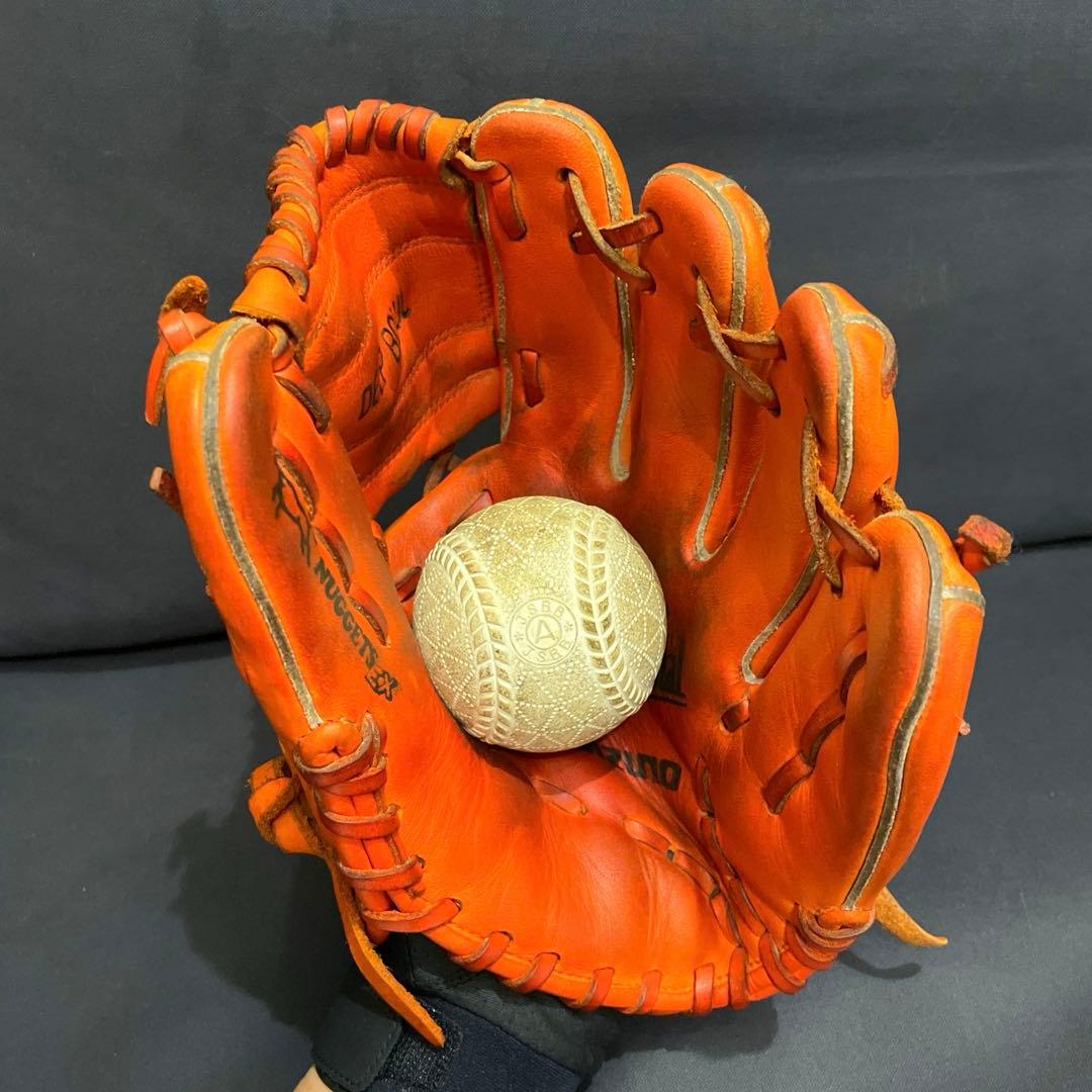 ミズノ BuwLeague 軟式用 仁志モデル 二塁手用 右投用　グラブ袋付き