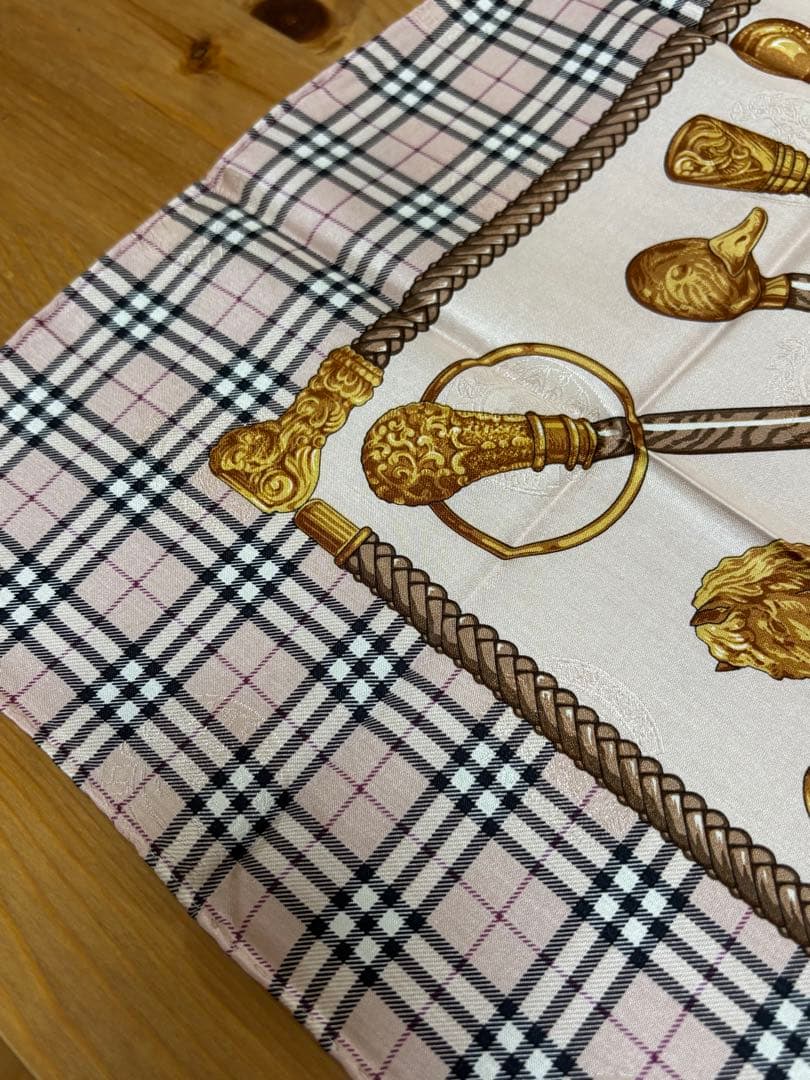 H*a様 シルク&コットンBurberrys チェック柄 ハンカチ 5点セット