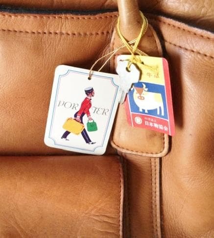 ［セール！］牛革ボストンバッグ　茶色　肩掛けストラップ付 　旅行鞄