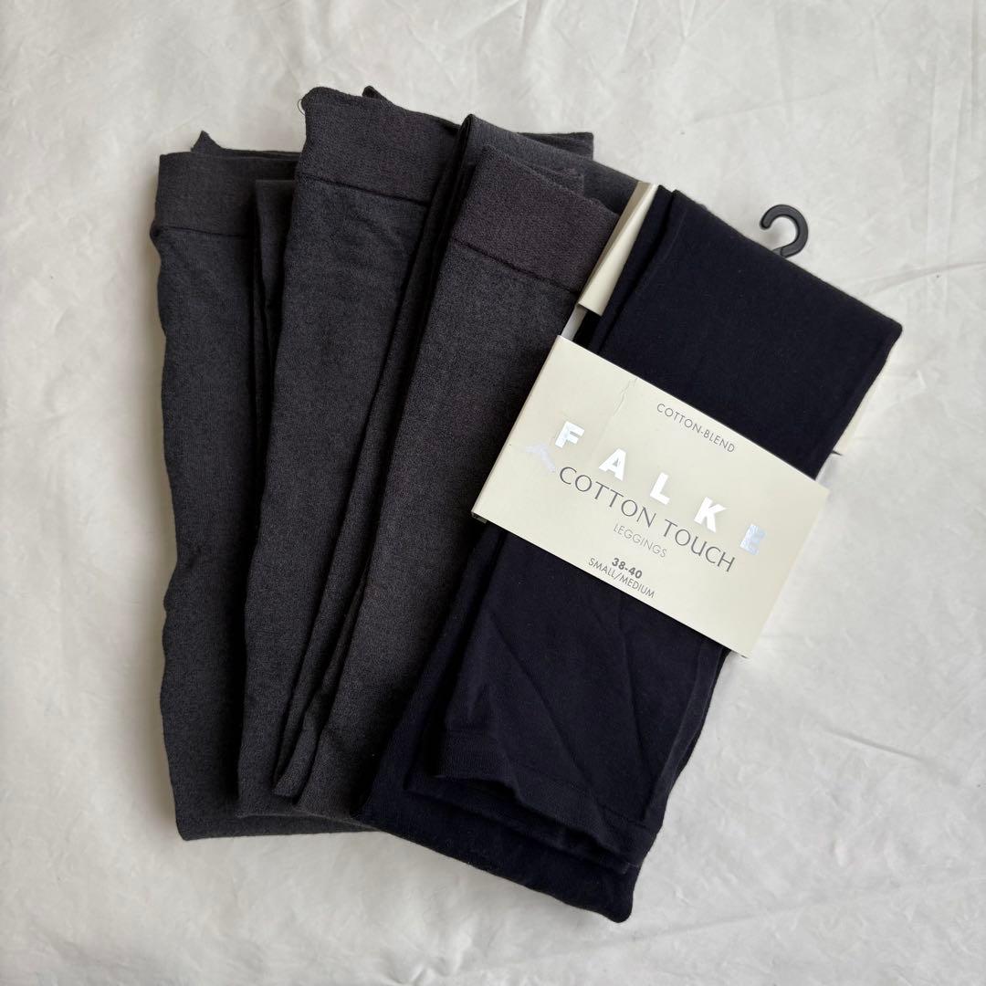 【新品訳あり】FALKE ファルケ靴下ソックスコットンタッチレギンス 4足セット