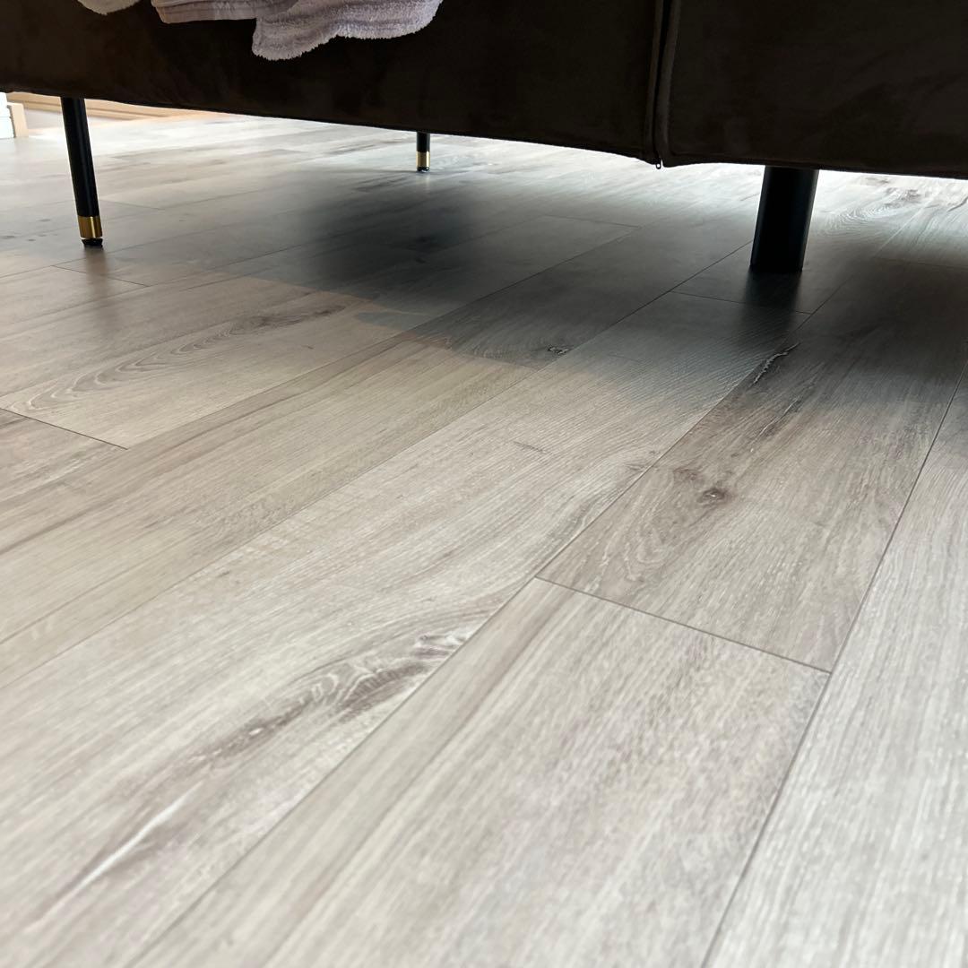 ブラウン スエード風 2人掛けソファ