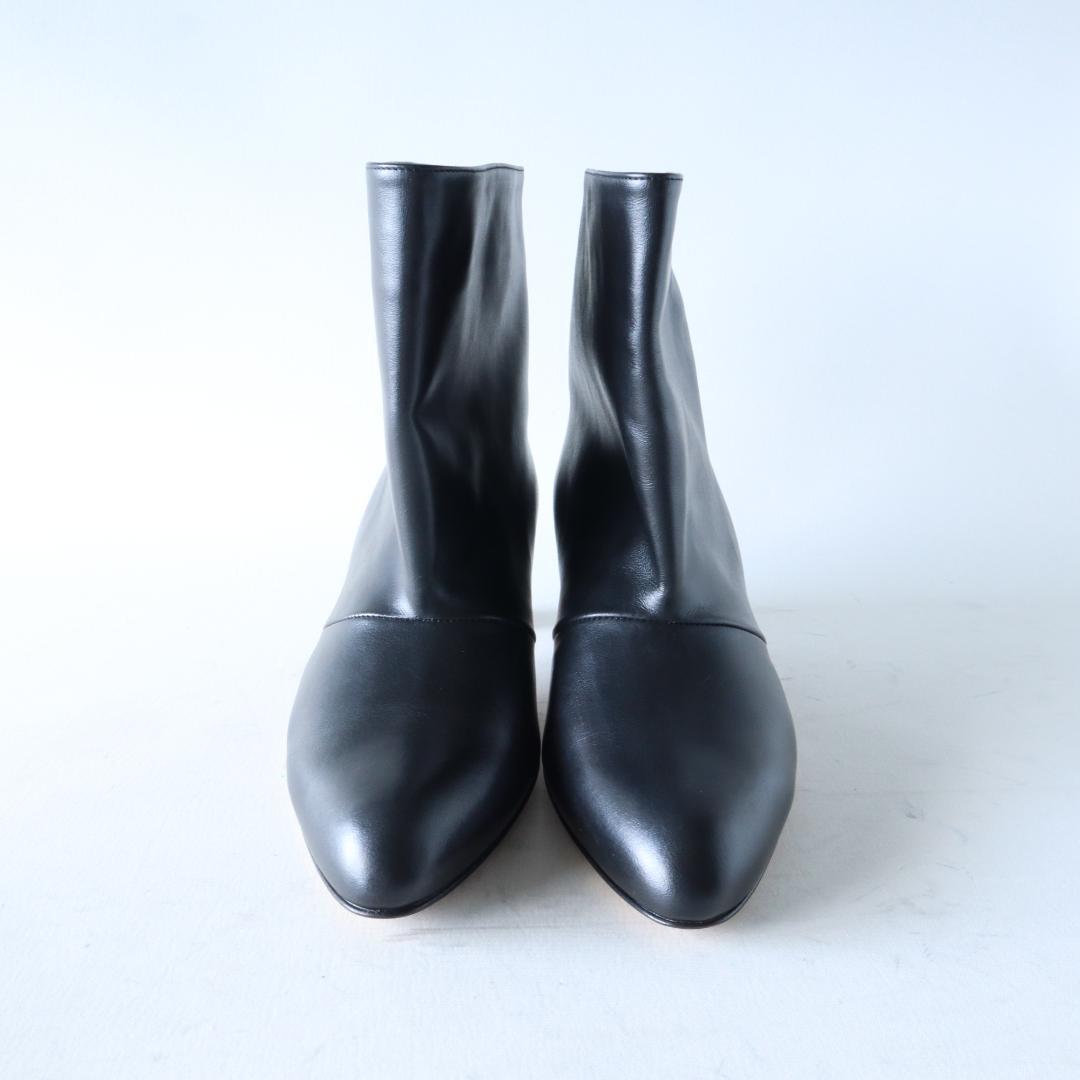 定価約9万 未使用 ネブローニ ショートブーツ 黒 37 24 4.5cmヒール