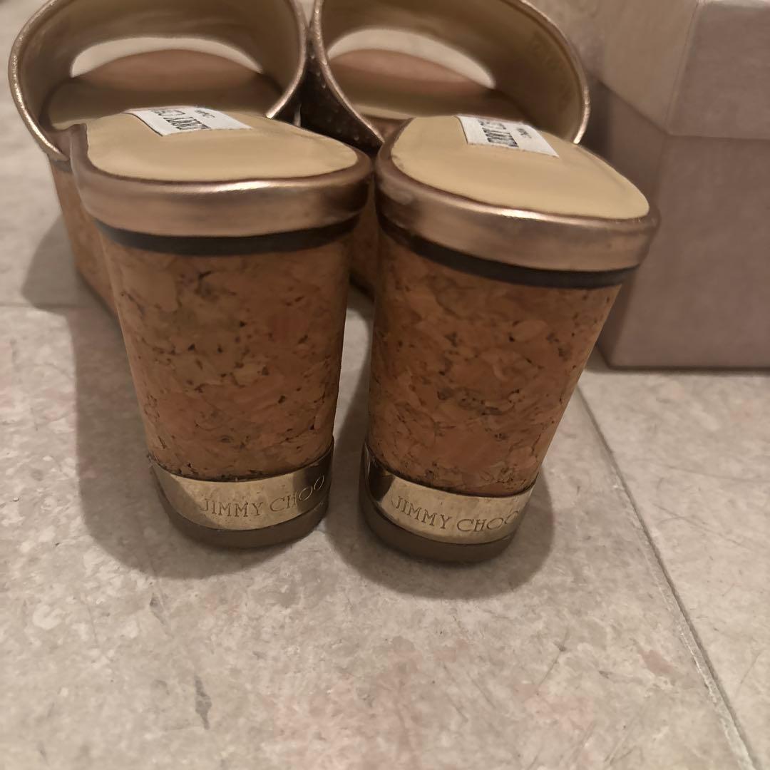 ジミーチュウ　スパンコール　サンダル　美品　36