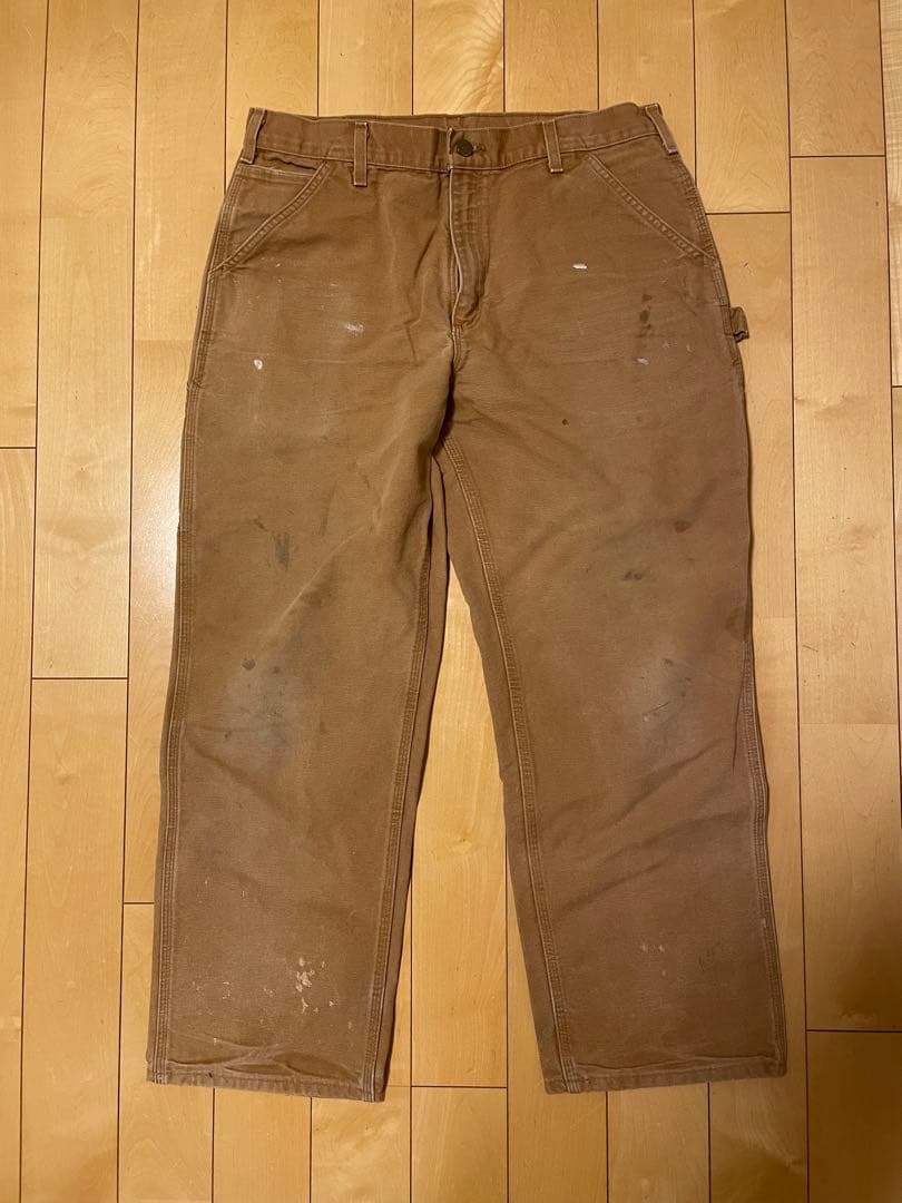 ペンキCarhartt ペインターパンツ 36 x 30 ブラウン