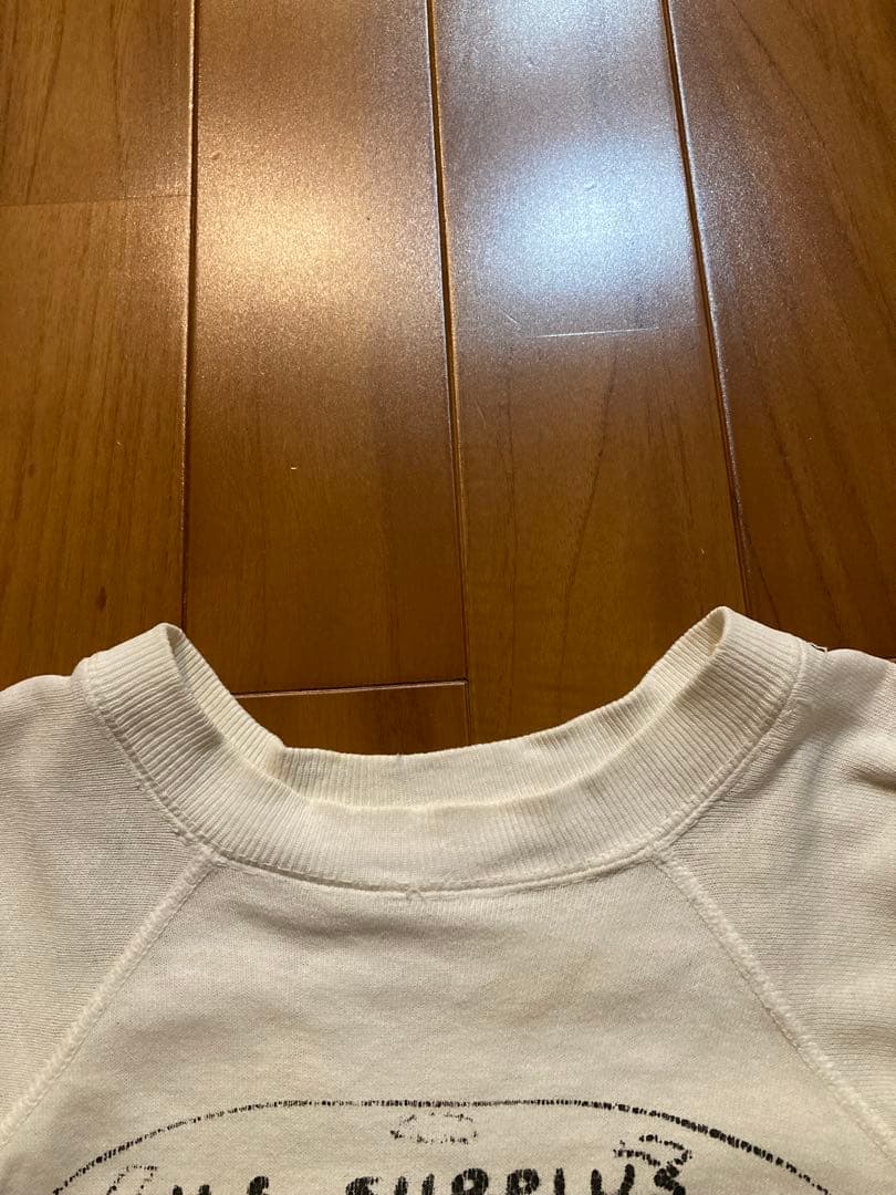 60sスヌーピー 半袖スウェット両面プリント レッドバロン 軍物 ビンテージ