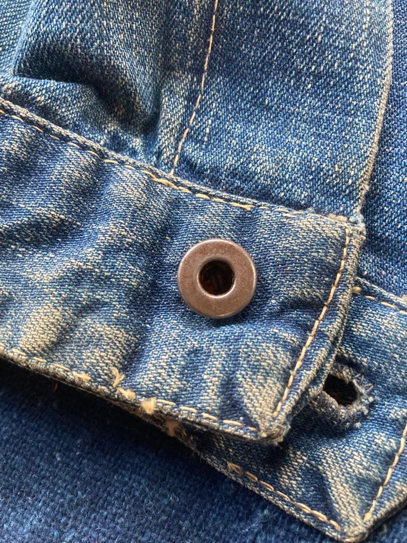 1940' 4ボタン 大戦モデル UFOリベット ドーナツボタン 42サイズ