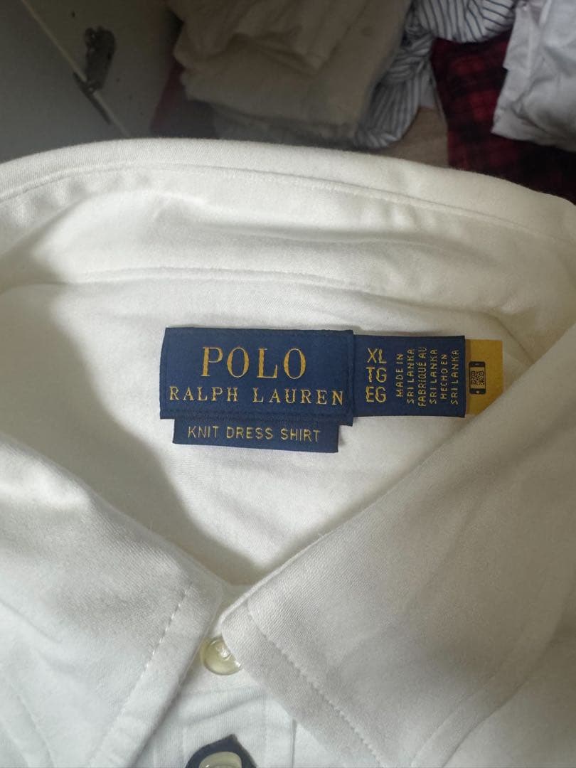 新品ポロラルフローレンニットドレスシャツ海外限定タグ付き即日発送送料無料