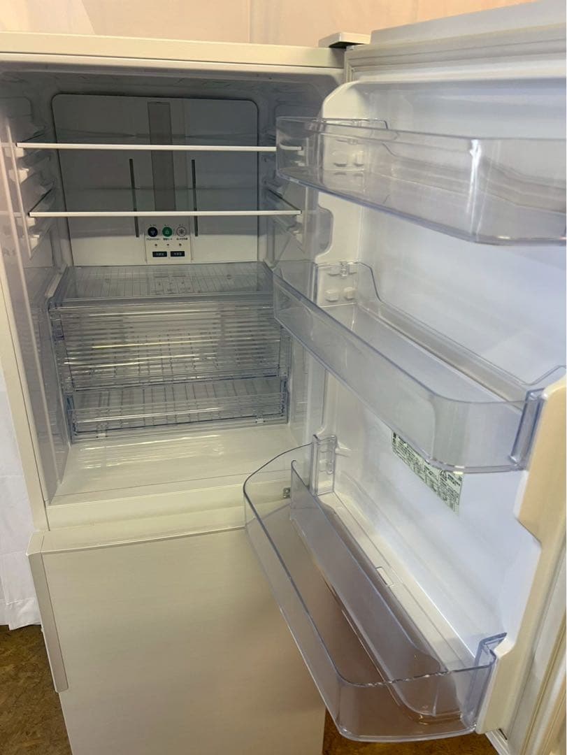 SHARP 2ドア冷蔵庫 SJ-PD28E-W 2019年製 280L 右開き