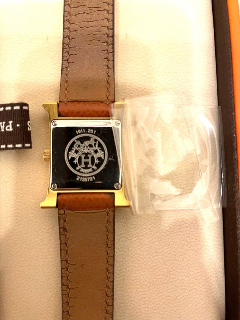 【専用】Ｈウォッチ ゴールド金具 革専用　ベルト レディース腕時計