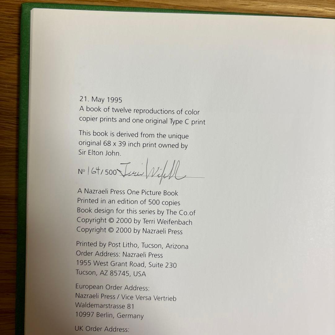 Terri Weifenbach 2冊セット サイン入り オリジナルプリント付き