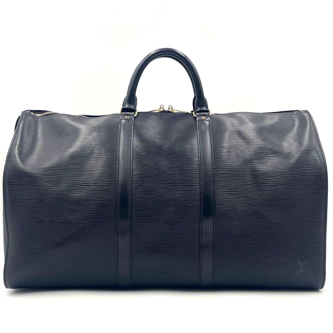 【美品】ルイヴィトン キーポル 50ボストンバッグ エピ ブラック M42962