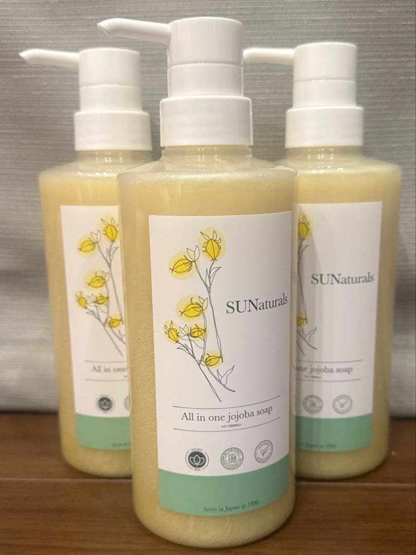 サンナチュラルズ　オールインワンリッチソープ3本セット　新品未使用