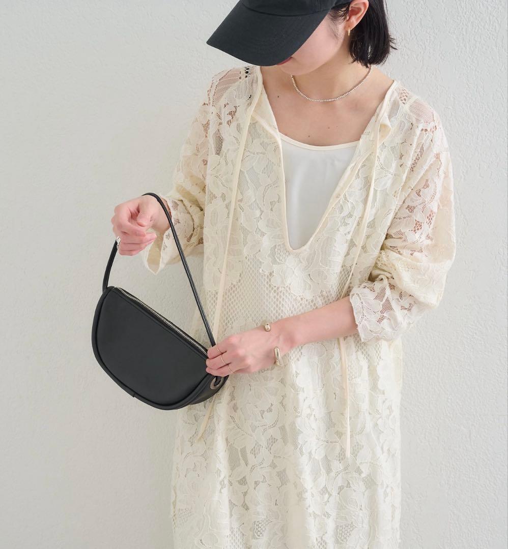 メッシュレーススカラットワンピース　Omekashi