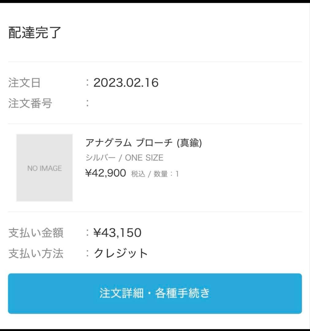 LOEWE ロエベ アナグラム ブローチ シルバー