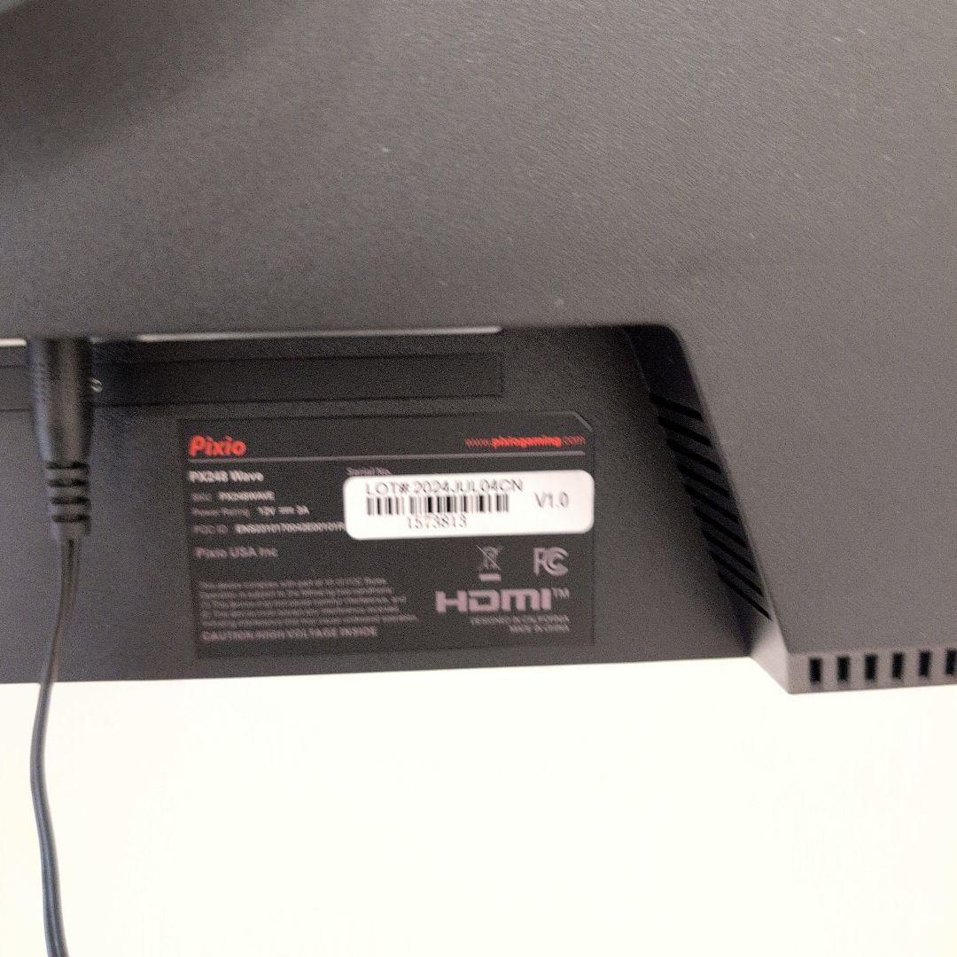 【極美品】Pixio PX248 Wave 24インチ液晶ディスプレイ