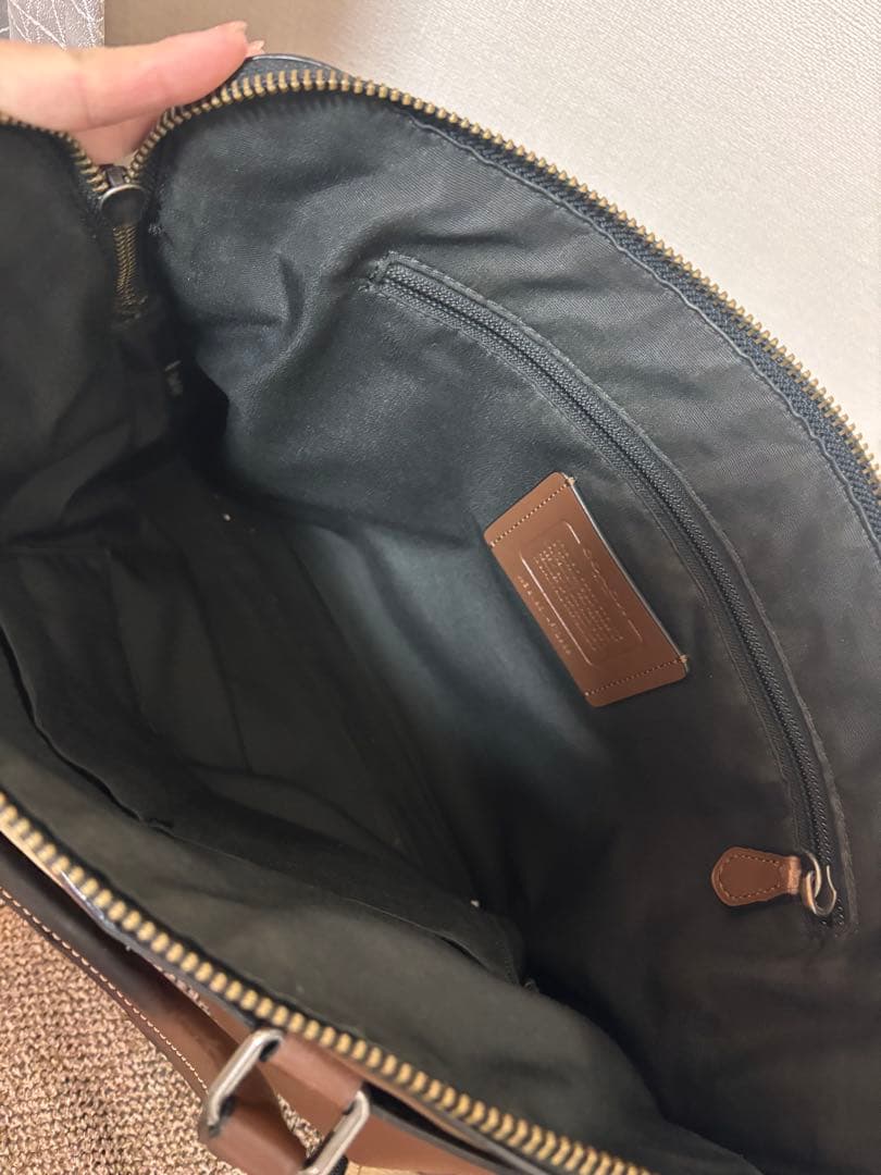 【美品】COACH ビジネスバッグ　ブラウン