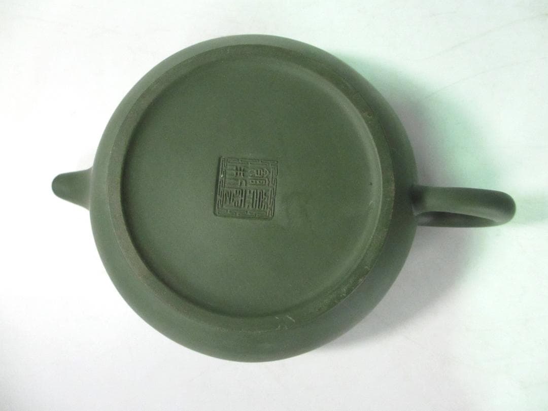 急須　宝瓶　中国宜興　紫砂壷　朱泥　民国緑「紫雲館製」計１３点　未使用　煎茶道具