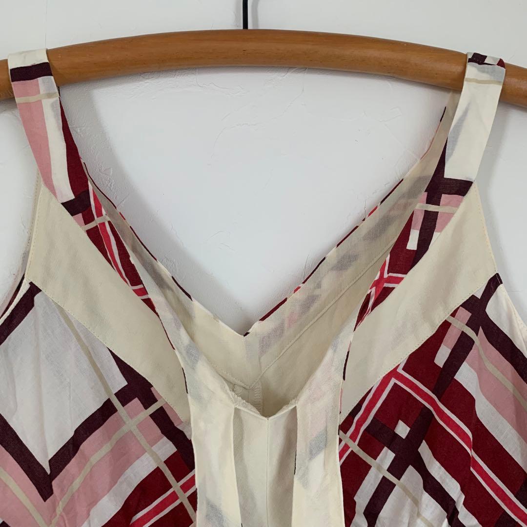 バーバリーブルーレーベル　ノバチェック　キャミソール38