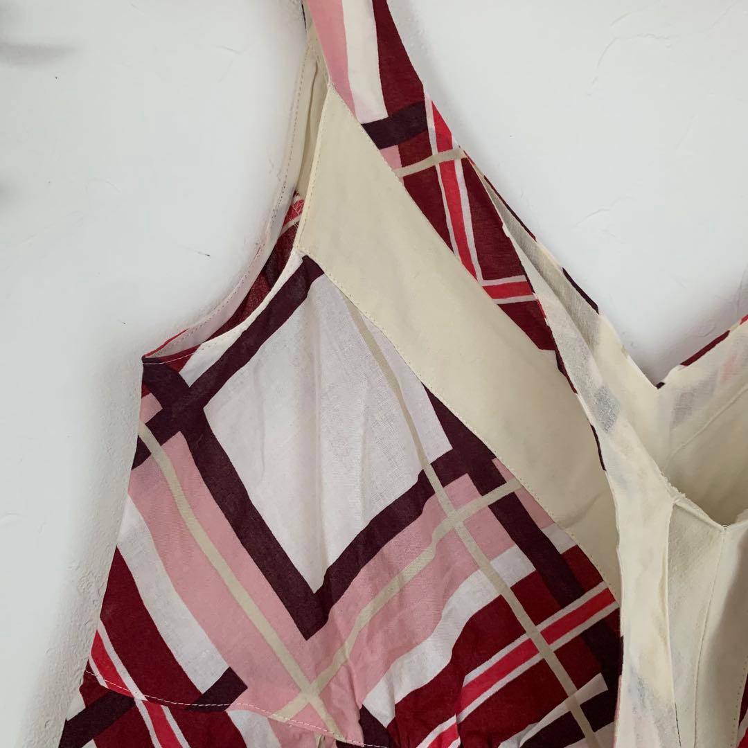 バーバリーブルーレーベル　ノバチェック　キャミソール38