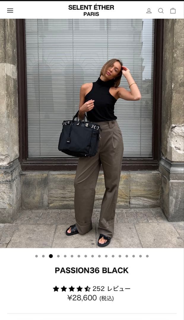 【美品】SELENT ETHER ビジネスバッグ ブラックPASSION36