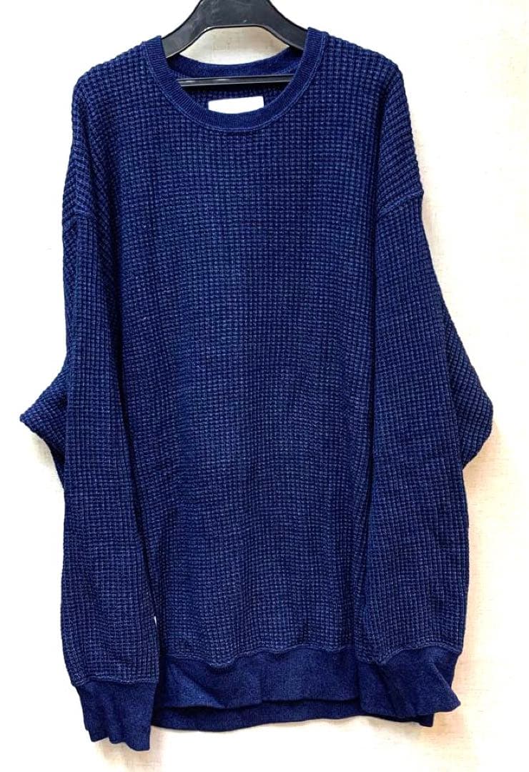 美品 WTAPS ダブルタップス ワッフルインディゴ 221ATDT-CSM01