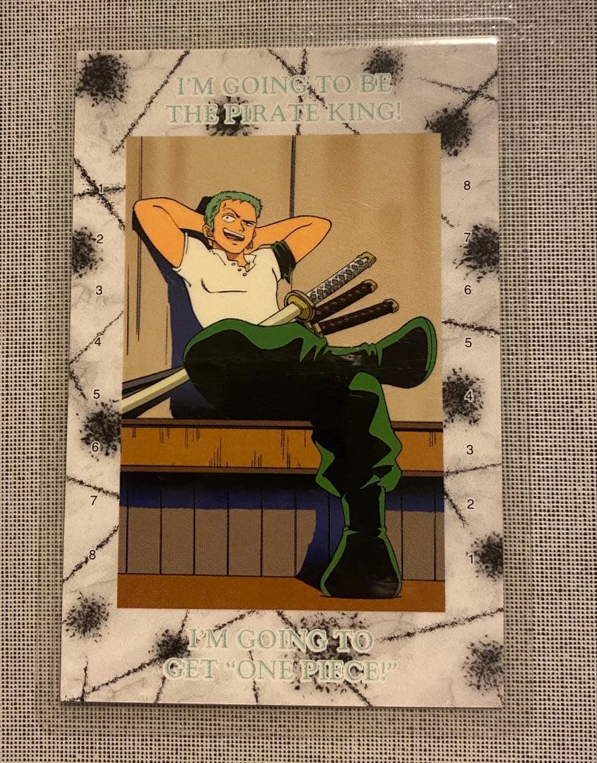 ONEPIECE ルフィ ゾロ ウソップ シャンクスラミネートカード