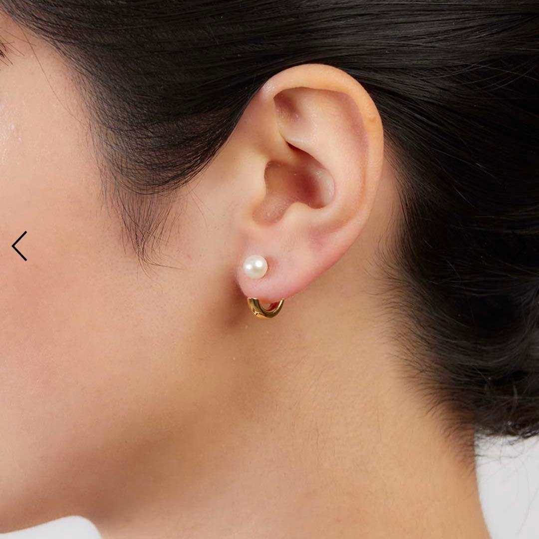 マリアブラックMARIA BLACK 【美品】ゴールドパールピアス